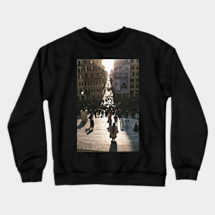 Spanish Steps in Rome, Roma Crewneck Sweatshirt